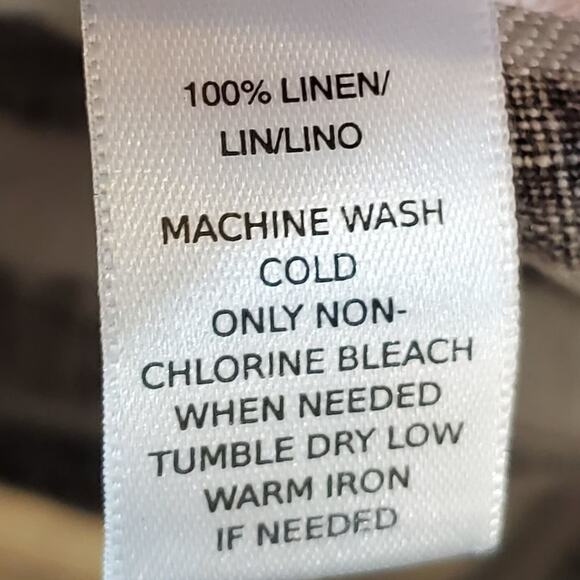 LOFT striped black and white linen skirt size 2 - Picture 6 of 7